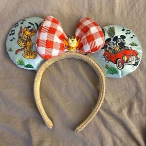 Mickeys runaway railroad ears with embroidery